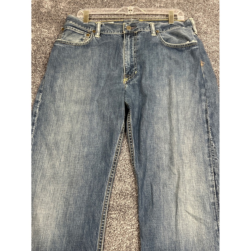 Polo Ralph Lauren Mens Jeans 36x30 Blue Denim Straight Leg 100% Cotton Classic